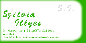 szilvia illyes business card